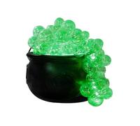 leasote Decorazioni di Halloween, grande calderone streghe su treppiede con luci, Hocus Pocus Candy Secchio Decorazione per feste per casa portico cortile decorazione di Halloween verde-B