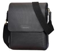 Leathario Borsa da Uomo a Tracolla in Vera Pelle Messenger Borsello a Spalla con Multi Tasche per Lavoro Scuola Viaggio e Vita Quotidiana contiene Pad di 9.7 Pollici