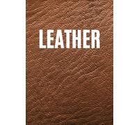 Leather: A tan leather print decorative book for coffee tables, bookshelves and interior design styling: Stack texture decor books to add design to ... book ideal for your own home or as a gift.