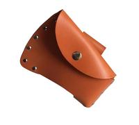 Leather Axe Holster - Hammer Belt Loop | 15x13cm S / 20x14cm L Brown Cowhide Holder with Rust Scratch Resistant Function, Sturdy Expanded Widened Design with Strong Weight Capacity