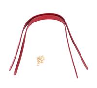 Leather Bag Handles Durable Comfortable Replacement for Bag Making with Rivets (Split Leather, Light Gold Studs Set of 8)