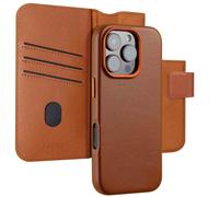 Leather Bookcase 2-in-1 met MagSafe adatta per Apple iPhone 16 Pro Max