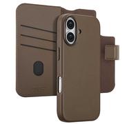ACCEZZ Leather 2-in-1 CUSTODIA A LIBRO per Apple iPhone 17, Marrone