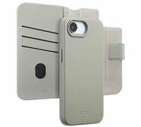 ACCEZZ Leather 2-in-1 CUSTODIA A LIBRO per Apple iPhone 16e, Grigio