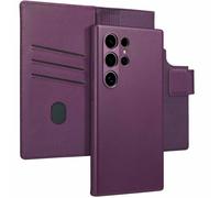 ACCEZZ Leather 2-in-1 CUSTODIA A LIBRO per Samsung Galaxy S24 Ultra, Viola