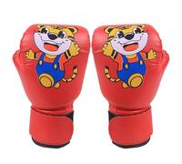 Leather Breathable Cartoon, Pattern Junior Training Mitt, Sparring Punching Gloves for Punching Bag, Kickboxing, Thai, MMA, 17 x 25 cm, Sturdy and Comfortable