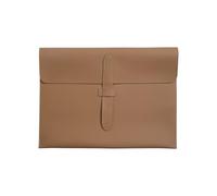 Leather Buckle A4 File Bag, Business Document, Examination Material, Official(Khaki)