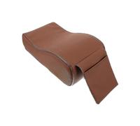Leather Car Door Armrest Pad 30.5x16.2cm - Coffee-Colored Elbow Support Cushion with Non-Slip Base (Universal Fit for Vehicles)_mm2 -CN-WR