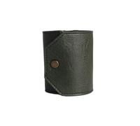 Leather Cash Wrap Wallet with Elastic Strap Quick Access Money Holder