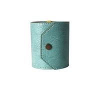 Leather Cash Wrap Wallet with Elastic Strap Quick Access Money Holder
