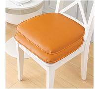Leather Chair Cushions (1/2/4 Pack) Waterproof Soft Seat Pads for Dining Room & Kitchen Non-Slip Size: 43 x 40 cm Color: Green