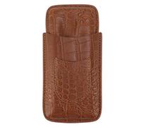 Leather Cigar Case with 3 Finger Box for Travel Outdoor Business (79)