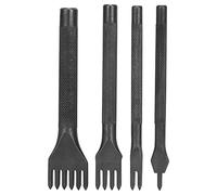 Leather Craft Tool Stainless Steel Hole Punch Set 1 2 4 6 Tooth DIY Leather Stitching Punch Rhinestone Chop for Leatherworking Beginners Professionals