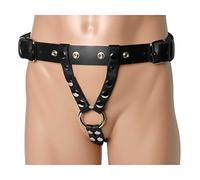 Leather dildo harness