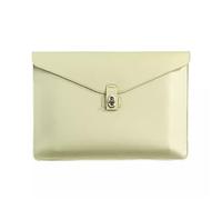 Leather Document Holder File Folder, A4 Envelope Case Portable Bag Office Contract Bill Storage for Size : 355x255mm Beige