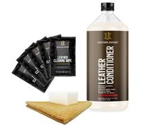 Leather Expert Condizionatore in pelle, 1000 ml, cura della pelle di alta qualità, per auto e mobili, pulizia e cura per vera pelle e similpelle, detergente per sedili auto, divani e borse