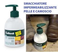 LEATHER GEL SMACCHIATORE IMPERMEABILIZZANTE PER SCARPE IN PELLE E CAMSOCIO