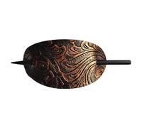 Leather Hair Barrette With Stick - Leather Hair Barrette Set