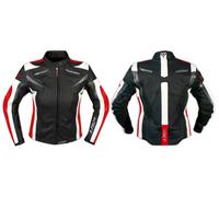 Leather Jacket Ladies Racing Motorcycle Motorbike All Season CE Armored