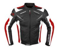 Leather Jacket Motorcycle Racing Motorbike Sport CE Armored A-Pro Red