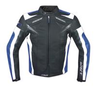 Leather Jacket Motorcycle Racing Motorbike Sport CE Armored A-Pro Bue