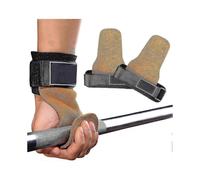 Leather Lifting Straps Padded Weight Lifting Straps Fast Grip Power Pulling Aids Strength Training Lifting Grips Hand Straps Heavy Duty Deadlift Strap