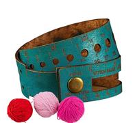 Leather Measuring Tape, Versatile Sewing Supplies Leather Ruler - Fade-Proof Yarn Storage Sizer Tool - Compact And Versatile For Knitting Crocheting Crafting Weaving Stitching