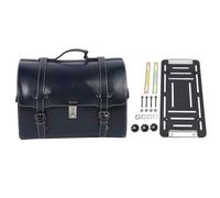 Leather Motorcycle Vehicle Bag,Universal 29.5L Multifunctional Rear Seat Luggage Bags Motorcy Tail Bag with Combination Lock Commuter Sport Tail Bag for Motorcycle Bike (Deep Blue)