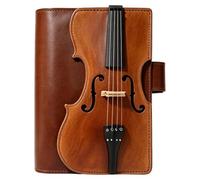 Leather Notebook, Violin Journal, Refillable Planner, Vintage Diary, Book