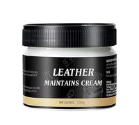 Leather Oil Conditioner - 100g Natural | ABS & Metal & Cotton Applicator Friendly Softener, Multi-purpose Leather Care For Sofas Car Interior Clothes And Shoes Prevents Cracks