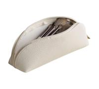 Leather Pencil Pouch, PU Leather Pencil Case, Large Capacity Stationery Bag