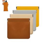 Leather Pouch - Personalized Snap Leather Storage Bag, Mini Portable Cosmetic Bag for Lipstick Glasses, Travel & Daily Use (B-4pcs)