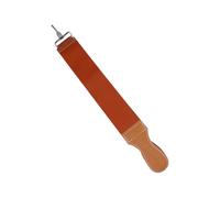 Leather Razor Strop Doppio Strato in Pelle e Tela Marrone