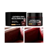 Leather Recoloring Balm - 5x4.2cm, 50g Detailing Balm For Claret Leather - Handbag Conditioner Cream For Furniture Handbag Footwear Sofa Couch Automotive