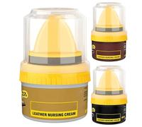 Leather Repair Cream Liquid Shoe Polish | 50ml Leather Shoe Polish with Sponge Applicator | Shoe Cream Shoe Polish Kit | Leather Repair Polish Cream Protects and Nourishes Leather
