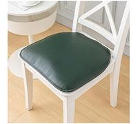 Leather Seat Cushions (1/2/4 Packs) for Dining Room & Kitchen Waterproof & Soft Chair Pads Non-Slip Design Green Color Size: 43 x 40 cm