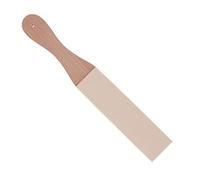Leather Sharpener Strop Wood Handle Multifunctional DIY Leather Craft Polish Sharpening Tool for Razors Woodcarving Tools Brown 27.7cm x 4.3cm x 1.2cm