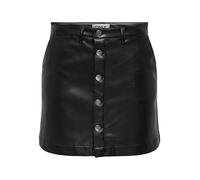 Leather skirt ONLAMAZING-LIORA Short skirt Black, S, Black, S