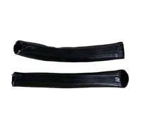 Leather Stroller Handle Cover - PU Leather Stroller Armrest Case,Removable Zipper Stroler Strap Replacement | Dust-Proof Bumper Handlebar Sleeve, Comfortable Grip