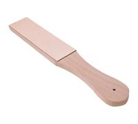 Leather Strop Block, Double Sided Sharpener, Ergonomic Grip Tool, Premium Honing, Knife Chisel Sharpening, Kitchen Chef Woodworking Edge Refinement, 10.83 inches