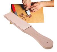 Leather Strop, Double-Sided Block, Ergonomic Handle Sharpener, Cutter Honing Tool, Kitchen Sturdy Accessory, Sturdy Chisel Finishing Aid, Polishing Equipment, 27.5cm