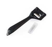 Leather Super Skiver for Thinning with 3 Blades Leather Professional Leathercraft Handmaking Tools of Super Skiver Skiving Tool for Folds, Bends, Seams(Black)