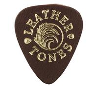 Leather Tones-Plettro per chitarra, in pelle, colore: marrone (singolo)