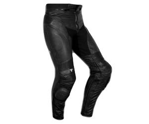 Leather Trousers CE Armored Slider Motorcycle Touring Motorbike A-Pro Black 28