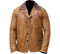 Leather Verse Arthur Morgan Giacca | Redemption II Blazer Style Marrone Gaming Coat Giacca Halloween