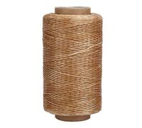 Leather Waxed Thread Handmade Hand Sewing Book Binding Flat Sewing Stitching Cord Accessories for Leather Craft DIY 150D 820.2ft (khaki)
