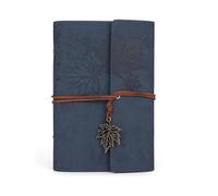 Leather Writing Journal Notebook, Maleden Classic Spiral Bound Notebook Refillable Diary