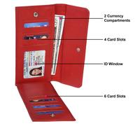 Leatherboss Pochette Firmata Pattina Fuori Debito Credito Porta Carte A per Da