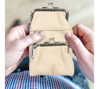 Leatherboss Sigaretta E Accendino Custodia Con Gancio Twist Vera Pelle Nuovo