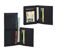 Leatherboss Vera Pelle Uomo Credito Porta Carte Portafogli Con Sacchetto Regalo,